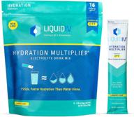 🍋 liquid i.v. hydration multiplier - lemon lime - electrolyte drink mix, single-serving stick packets - easy open, non-gmo hydration powder logo
