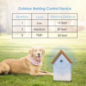 img 3 attached to 🐶 Petwudi Ultrasonic Anti Barking Device - Sonic Bark Deterrents for Dogs, Outdoor Birdhouse Design - Bark Control Device for Better SEO