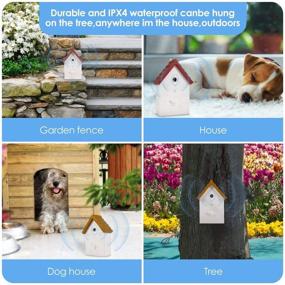 img 1 attached to 🐶 Petwudi Ultrasonic Anti Barking Device - Sonic Bark Deterrents for Dogs, Outdoor Birdhouse Design - Bark Control Device for Better SEO