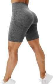 img 4 attached to 🩳 TSUTAYA Women's Seamless Workout Biker Shorts: High-Waisted Gym & Cycling Athletic Tummy Control, Summer Yoga Pants