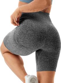 img 2 attached to 🩳 TSUTAYA Women's Seamless Workout Biker Shorts: High-Waisted Gym & Cycling Athletic Tummy Control, Summer Yoga Pants