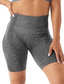img 3 attached to 🩳 TSUTAYA Women's Seamless Workout Biker Shorts: High-Waisted Gym & Cycling Athletic Tummy Control, Summer Yoga Pants