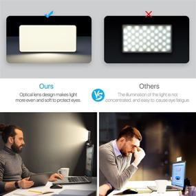 img 2 attached to 💡 [Последнее] Видео конференц-освещение, [Высокий уровень безопасности и надежности] Настраиваемая светильник на крепление для ноутбука для видео конференций, Светильник Zoom для удаленной работы, Расширенное освещение для звонков/совещаний в Zoom