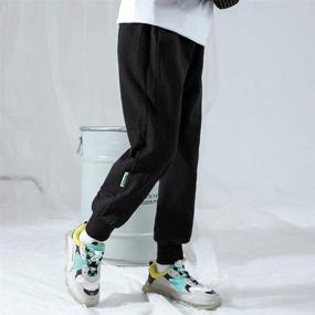 img 3 attached to 👖 Black032 Boys' Clothing: B YCR Elastic Sweatpant for Youth - Pants