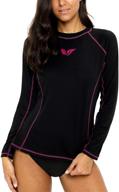 attraco women's rashguard sleeve 👚 bathing shirt: top-notch women's clothing for swimwear logo