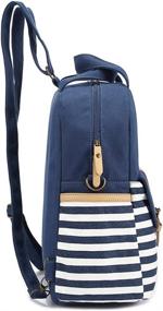 img 1 attached to 🎒 Leaper Canvas Daypack Backpack - Stylish and Functional Shoulder Bag