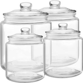 img 1 attached to Glass Cookie Gallon 64Oz 4Gallon