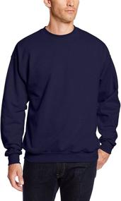 img 3 attached to Hanes EcoSmart Fleece Sweatshirt Black Men's Clothing and Active