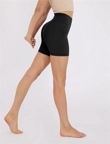 img 1 attached to ODODOS Women's High Waisted Shorts: Super 🩳 Soft Lightweight Basic Shorts with 5&#34; / 8&#34; Inseam