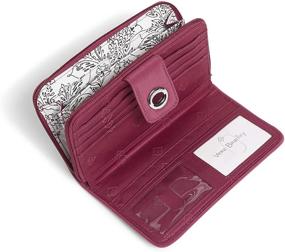 img 1 attached to Утонченная элегантность: сумки и кошельки Vera Bradley Microfiber Turnlock с улучшенной защитой