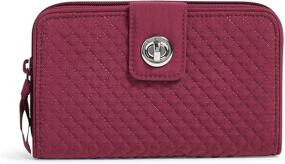 img 3 attached to 👜 Streamlined Elegance: Vera Bradley Microfiber Turnlock Handbags & Wallets with Enhanced Protection