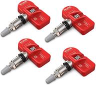 🔧 enhanced tpms tire pressure sensor 4-pack | preprogrammed for 270+ japanese brand models | replacement for 40700-cd001 | clamp-in design | moresensor signature series 315mhz | nx-s031-4-nis logo