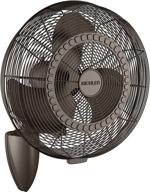 kichler lighting 18 inch satin 💡 natural bronze wall fan - model 339218snb логотип