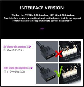 img 1 attached to 🌈 Enhance Your RGB Lighting Experience with the 12V 4Pin RGB LED Splitter Hub and Extension Cord