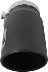 img 2 attached to 🔧 aFe Power 49T50601-B12: 5-Inch Inlet, 6-Inch Outlet, 12-Inch Length Black Stainless Steel Diesel Exhaust Tip - Bolt-On