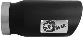 img 3 attached to 🔧 aFe Power 49T50601-B12: 5-Inch Inlet, 6-Inch Outlet, 12-Inch Length Black Stainless Steel Diesel Exhaust Tip - Bolt-On