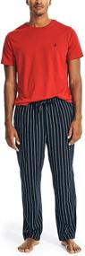 img 4 attached to 👔 Nautica Men's Medium Flannel Pajama Set