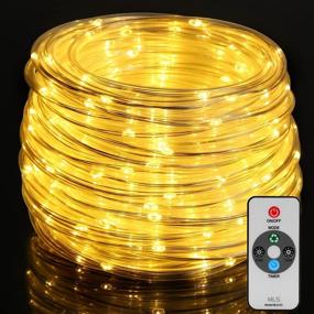 img 4 attached to 🌟 Enhance Your Outdoor Space with 66ft LED Rope Lights by OxyLED: Waterproof, Remote Controlled, 7 Modes for Christmas, Parties, Weddings, and More!