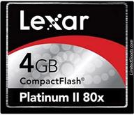 💾 lexar platinum ii 4gb 80x cf memory card for compactflash cf4gb-80-708 logo