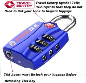 img 3 attached to 🔒 Enhance Your Travel Security with Forge TSA Lock Pack Indicator Accessories