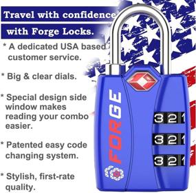 img 2 attached to 🔒 Enhance Your Travel Security with Forge TSA Lock Pack Indicator Accessories