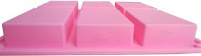 img 2 attached to Rectangle Silicone Soap Mold Reusable