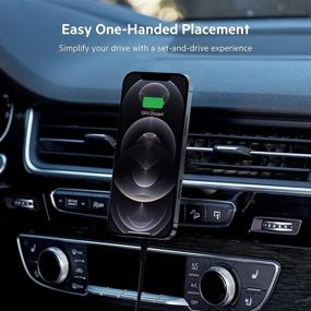 img 2 attached to 📱 Convenient and Efficient Belkin MagSafe Compatible Car Phone Magnetic Charging Mount for iPhone 13, 12, Pro, Pro Max, Mini (Air Vent Holder and Charger, Power Supply not Included)