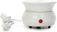 🕯️ hosley white ceramic electric fragrance candle wax warmer: enhance your spa and aromatherapy experience with brand wax melts, cubes, essential oils, and fragrance oils logo