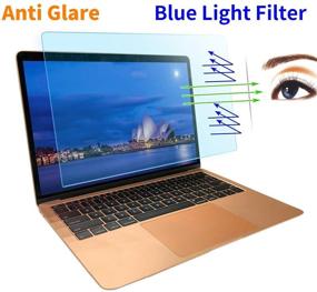 img 3 attached to 🔵 [2PCS Pack] Macbook Pro & Air Screen Protector Anti-Glare Blue Light Filter for 2016-2020 MacBook Pro Touch Bar 13" A2338 A2251 A2289 A2159 A1706 A1708 A1989 and 2020-2018 MacBook Air 13 A2337 A2179 A1932