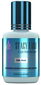 img 4 attached to 💧 Stacy Lash Eyelash Extension Glue Gel Remover (0.51 fl.oz / 15 ml) - GBL Free/Fast Dissolution in 60 Seconds/Aquamarine Color/Pleasant Fragrance