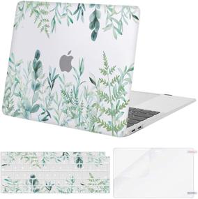 img 4 attached to MOSISO MacBook Air 13 inch Case 2021 2020 2019 2018 Release A2337 M1 A2179 A1932 Retina Display Touch ID, Transparent Plastic Plants Hard Shell Case with Keyboard Cover and Screen Protector