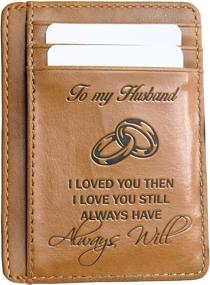 img 4 attached to 💼 Preserving Precious Memories: Anniversary Wallet Holder for Husbands