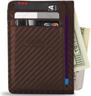 👜 corelife minimalist rfid blocking wallet: ultimate protection and style for men's accessories in wallets, card cases & money organizers logo