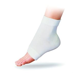 img 2 attached to 🧦 Pinkiou Gel Cracked Heel Socks for Plantar Fasciitis - Open Toe, Moisturizing Sleeve, Soft Compression, Day/Night Pain Relief - White