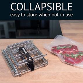 img 3 attached to 🍳 LIPAVI L10-Marine Quality 316L Stainless Steel Sous Vide Rack - Square 7.8 x 6.4, Ideal for Family Size Cooking