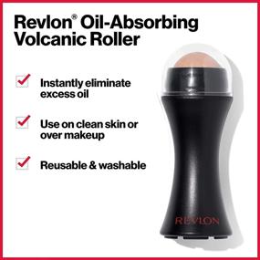 img 4 attached to 🌋 Revlon Volcanic Face Roller: Oil-Absorbing & Reusable Skincare Tool for Home or On-the-Go Mini Massage