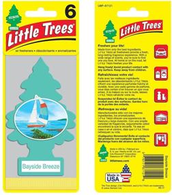 img 2 attached to 🌲 LITTLE TREES Car Air Freshener - Hanging Tree for Auto or Home - Bayside Breeze Scent - 24 Count: 4 Packs of 6