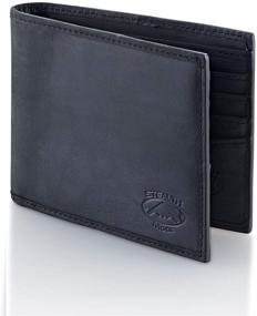 img 2 attached to Dark Brown Leather Men's Accessories: Stealth Mode Wallets, Card Cases & Money Organizers