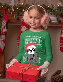 img 3 attached to 🐻 Tstars Sloth Christmas Sweater Sweatshirt for Boys - Fashion Hoodies & Sweatshirts