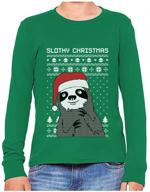 🐻 tstars sloth christmas sweater sweatshirt for boys - fashion hoodies & sweatshirts logo