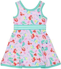 img 2 attached to 👗 Disney Princess Toddler Girls Fit Flare Dress with Ultra Soft Fabric