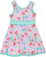 👗 disney princess toddler girls fit flare dress with ultra soft fabric logo