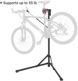 img 3 attached to SONGMICS Heavy-Duty Bike Workstation, Black USBR07B - Sturdy Bike Repair Stand