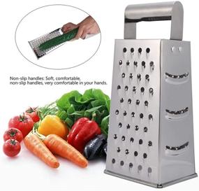 img 2 attached to High-Quality Stainless Steel Vegetable Peeler | Carrot and Potato Peelers 🥕 | Veggie and Fruit Peeler Slicer Box Grater Cutter for Easy Kitchen Prep