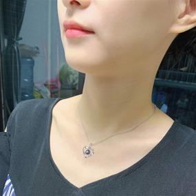 img 3 attached to 💖 Hantaostyle I Love You Necklace 100 Languages: Romantic Christmas Gifts for Her - Best Friend Necklace in Rose Gold/Silver