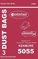 🧹 kenmore 50558 sears style c or q-20-5055, 20-50557 &amp; 20-50558 1-ply cleaner 3 pack with kit (red white vacuum bags, pack of 3) logo