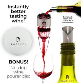 img 2 attached to 🍷 Wine Aerator, Pourer, and Decanter Set - Perfect Wine Gifts for Women or Men - Enhance & Instantly Aerate the Taste of Red Wine - Includes Bonus Wine Pourer Disc & eBook 'Aerating Tips & Wine Accessories'