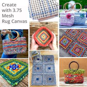 img 1 attached to 🎨 3.75 Mesh Rug Hooking Canvas - Large Size (44"x60") - Includes Free Pattern