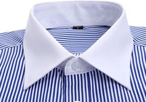 img 3 attached to 👔 Cloudstyle Men's Regular Sleeve Formal Shirts: Casual yet Classy Clothing