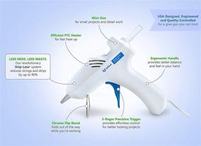 img 2 attached to 🔥 Award-Winning AdTech W9201 Drip-Less Full Size High Temperature Hot Glue Gun - Drastically Reduces Drips & Strings by Up To 90%, White